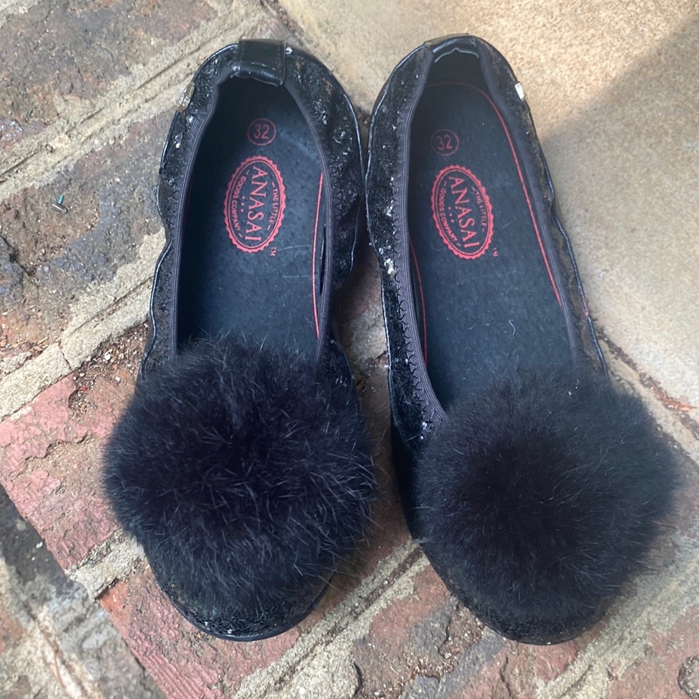 Anasai Girls Genuine Leather Dress shoes 1 youth